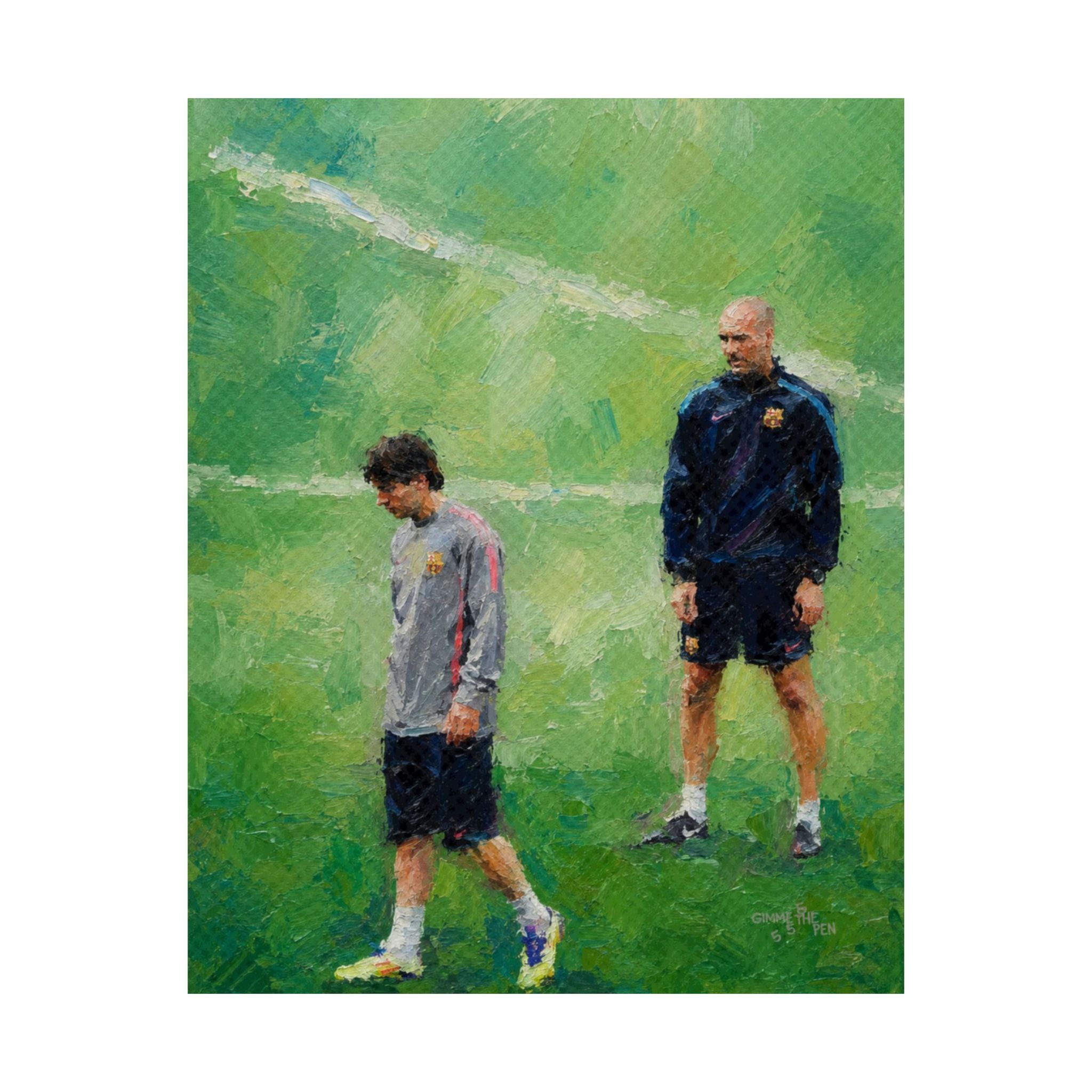 Messi and Pep print