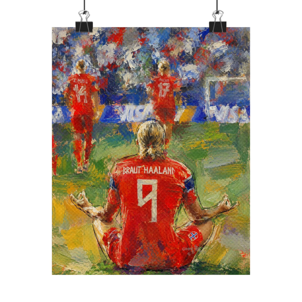 Erling Haaland meditation print