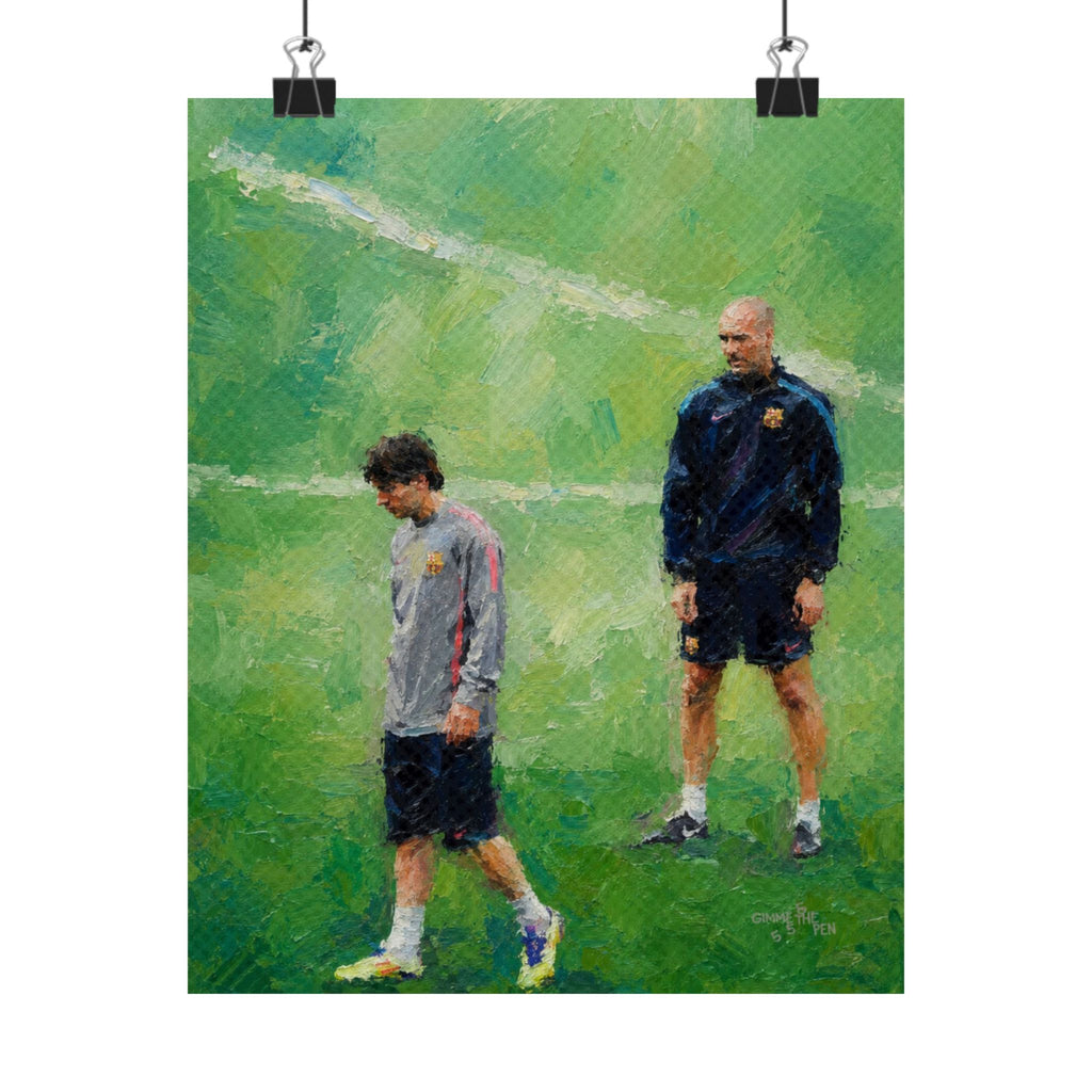 Messi and Pep print