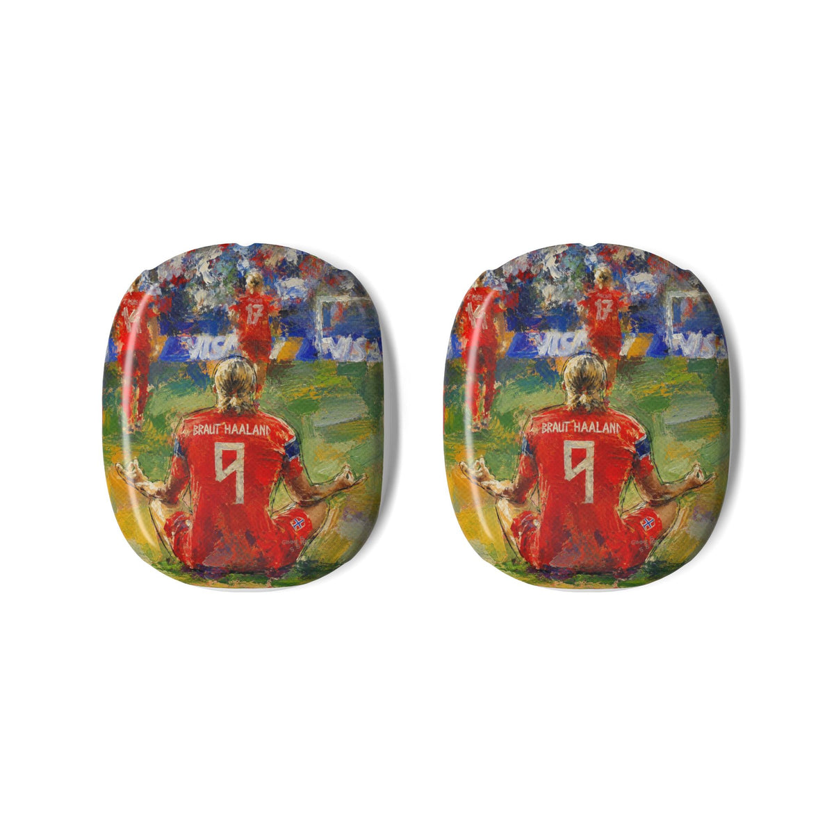 Haaland meditation AirPods Max case