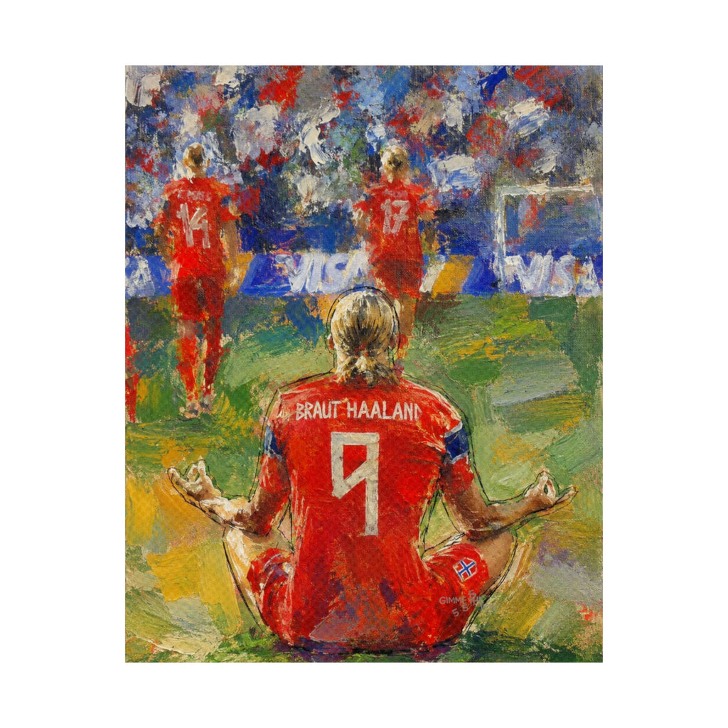 Erling Haaland meditation print